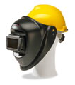 Evermatic welding helmet with hard hat