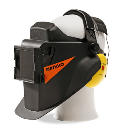 Maskilo M10 with hearing protectors