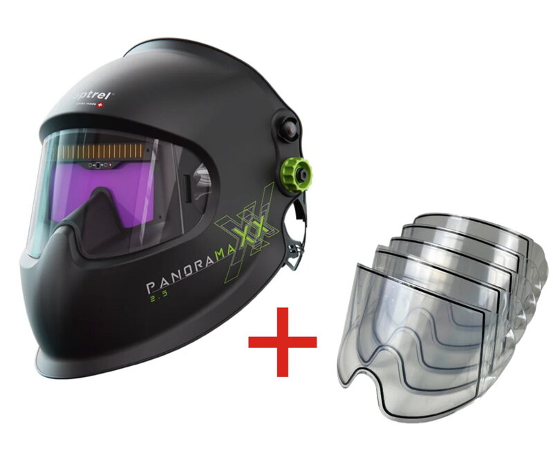 Optrel PANORAMAXX QUATTRO Welding helmet + 5pcs Front cover lens Optrel PANORAMAXX QUATTRO Welding helmet + 5pcs Front cover lens