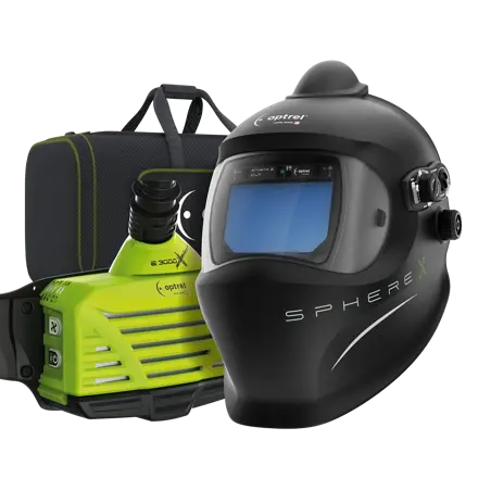 ⭐ Optrel Ready 2 Weld package sphere X clt pure air + PAPR welding helmet with e3000X (ATEX)