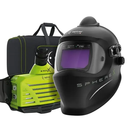 Optrel Ready 2 Weld package sphereX 2.5 pure air + PAPR welding helmet with e3000X (ATEX)